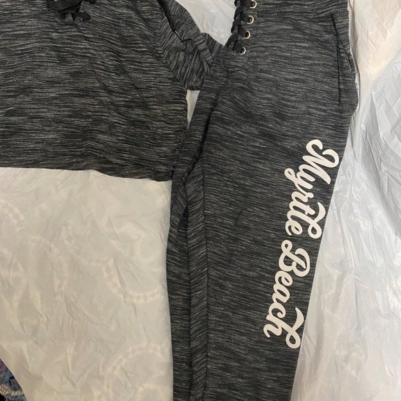 2-piece Myrtle Beach wear cropped hoodie and pants - Picture 5 of 5